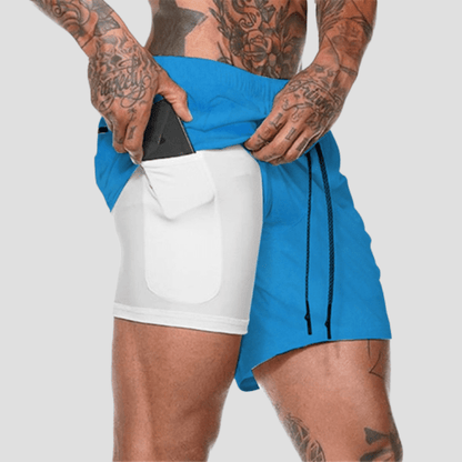 Short Sport Homme Bleu / M