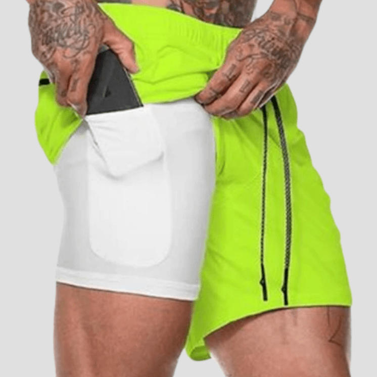 Short Sport Homme Vert / M