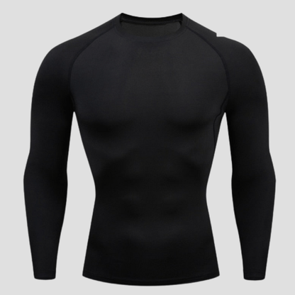 T-Shirt À Compression Manches Longues Homme Noir / S