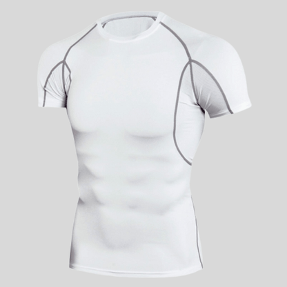 T-Shirt Compression De Sport à Séchage Rapide Blanc / S