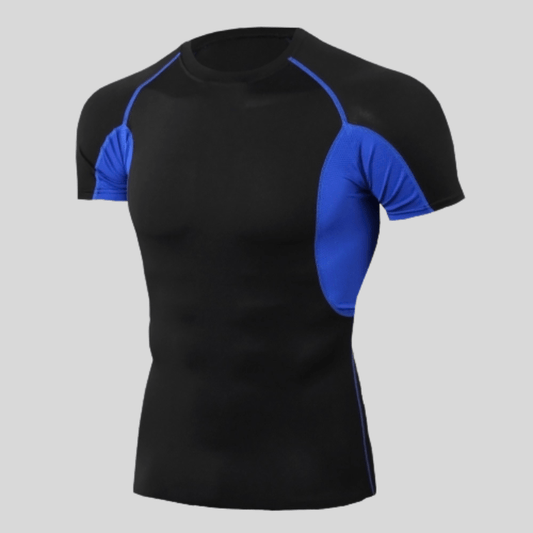 T-Shirt Compression De Sport à Séchage Rapide Bleu / S