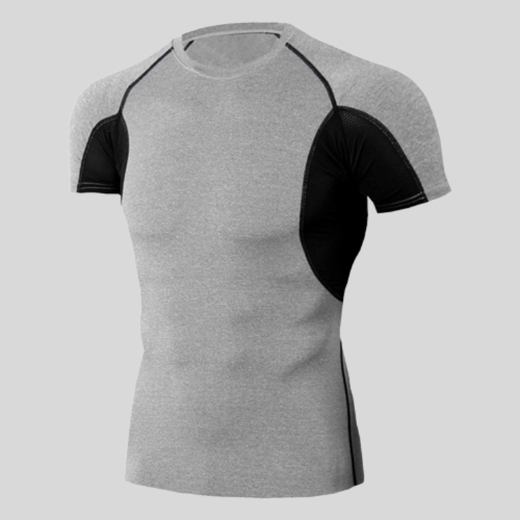 T-Shirt Compression De Sport à Séchage Rapide Gris / S