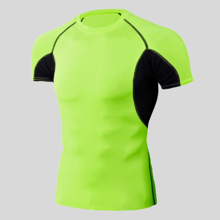 T-Shirt Compression De Sport à Séchage Rapide Vert / S