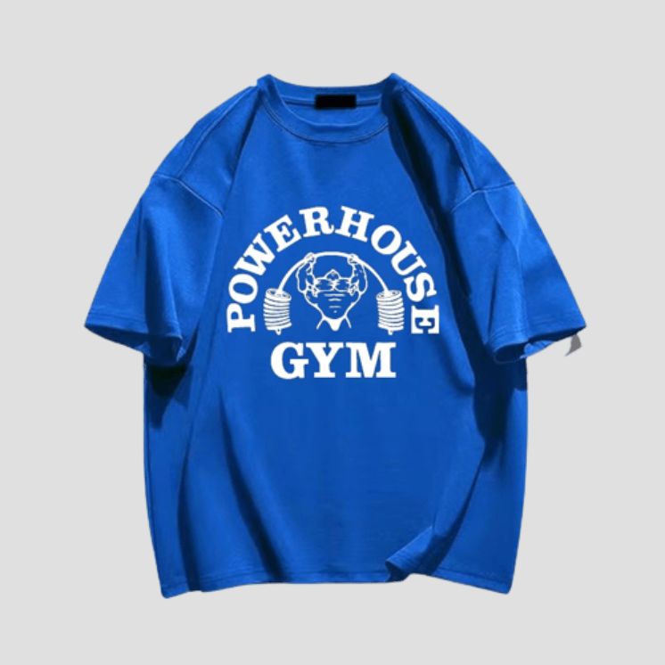 T-Shirt de sport Oversize Power House Gym Bleu / S