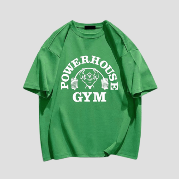 T-Shirt de sport Oversize Power House Gym Vert Clair / S