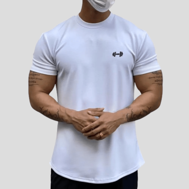 T-shirt Gym Fitness Blanc / M