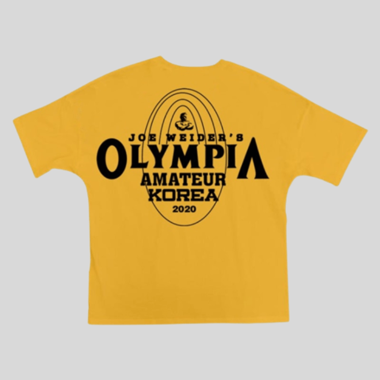 T-shirt Olympia Korea Jaune / M