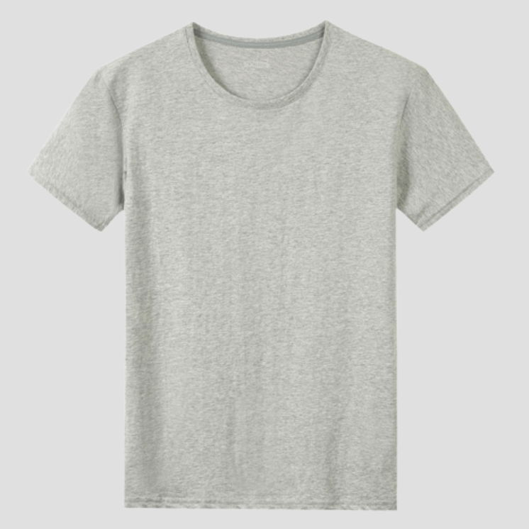 T-Shirt Sport Cotton Gris Clair / M