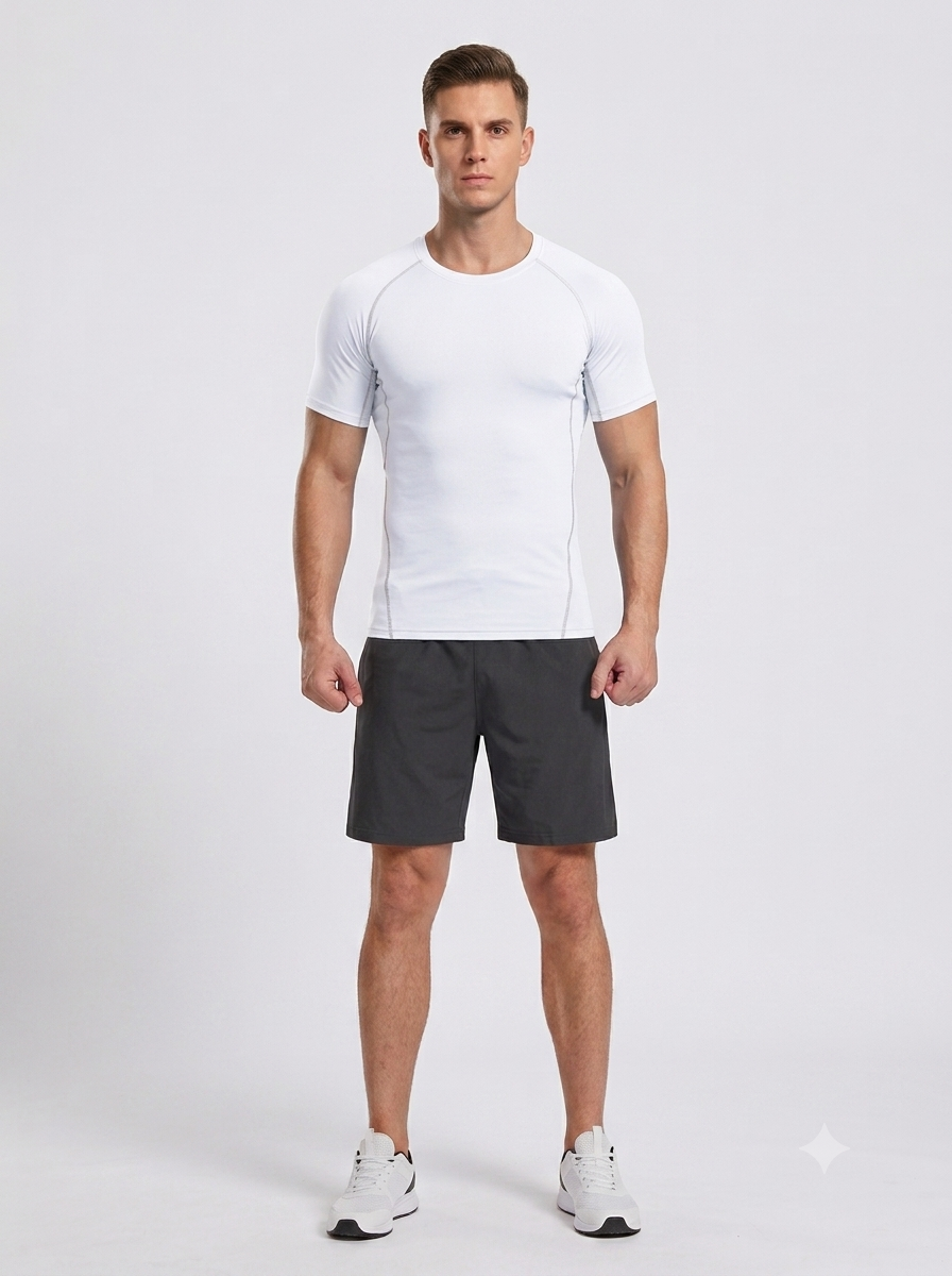 tee shirt compression blanc 1