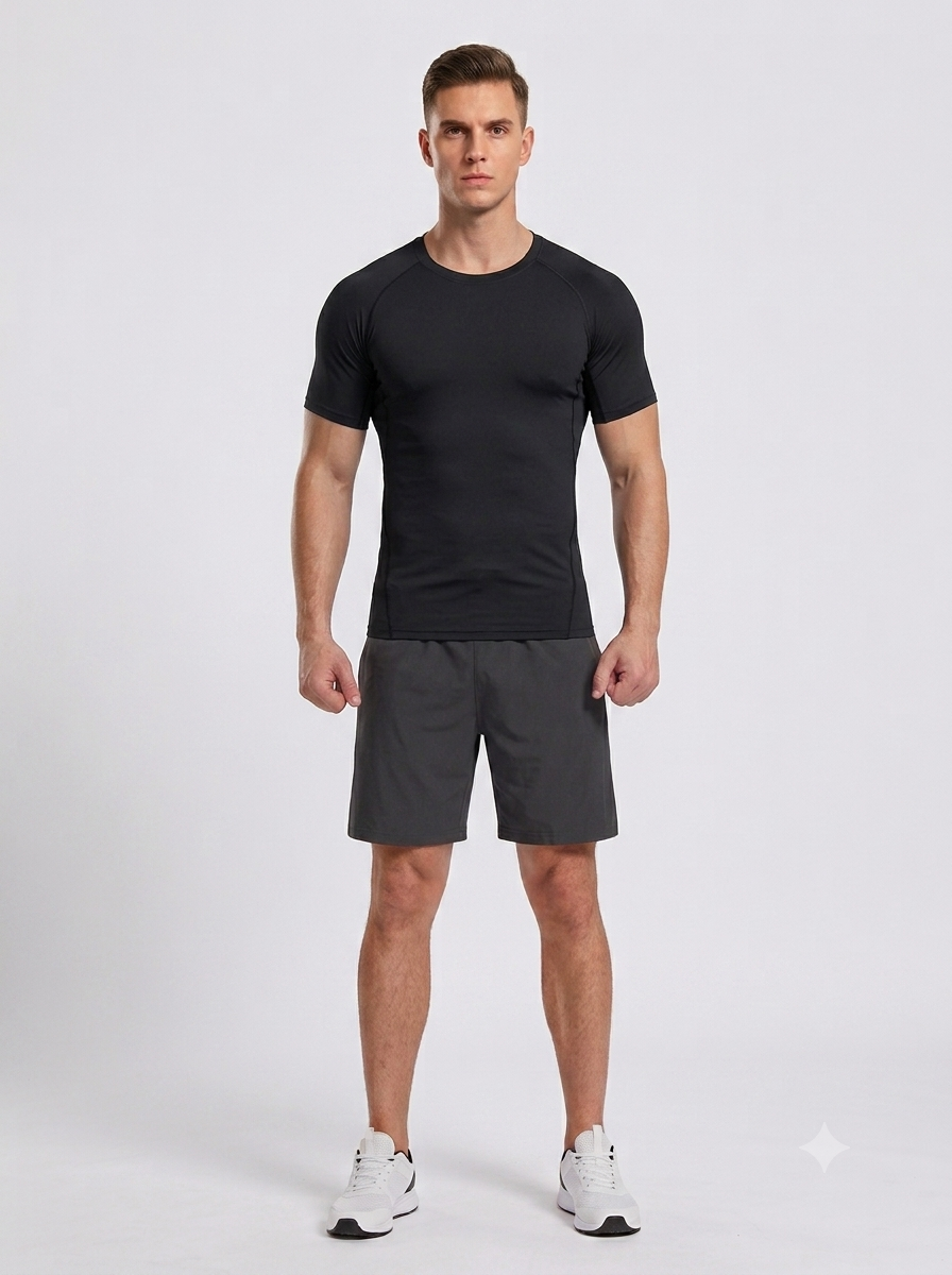 tee shirt compression noir